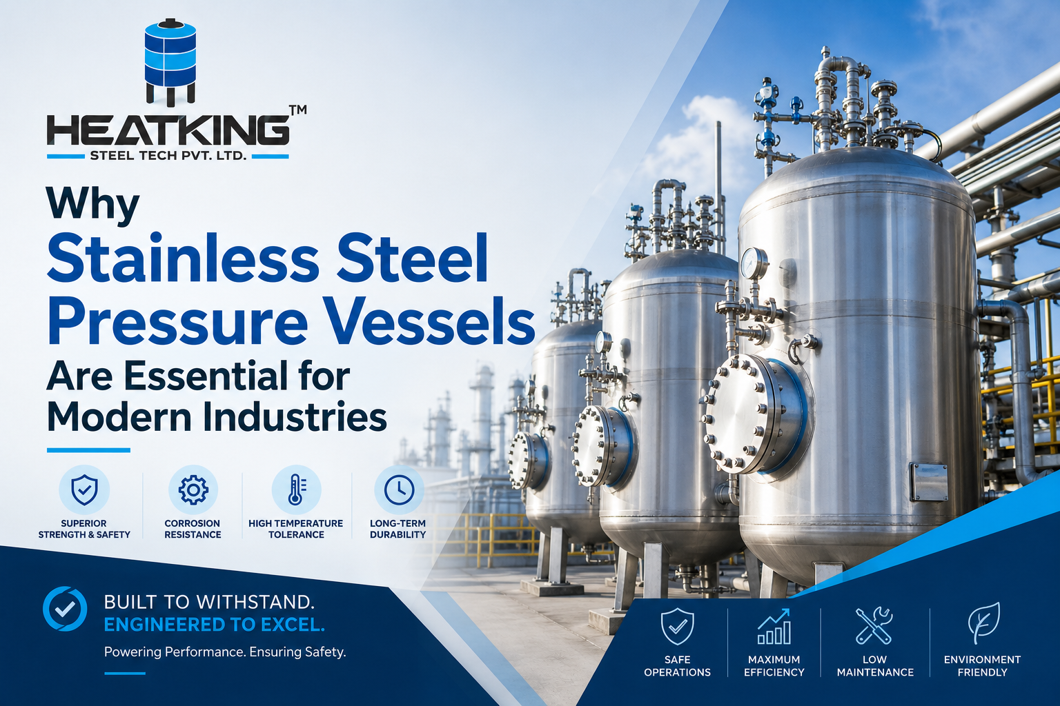 Stainless Steel Pressure Vessels - Heatking Steel Tech