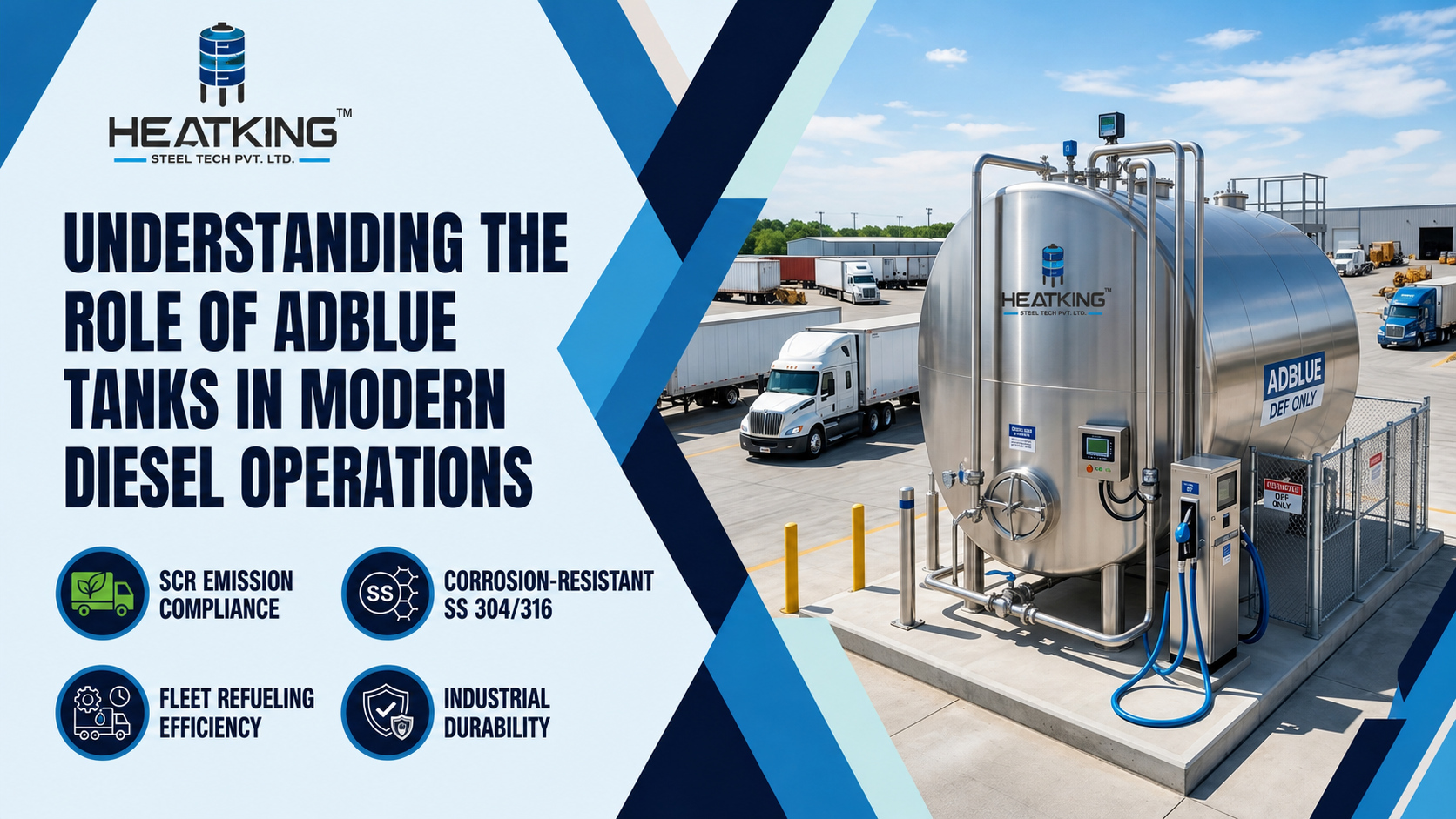 Understanding the Role of AdBlue Tanks in Modern Diesel Operations - Heatking Steel Tech